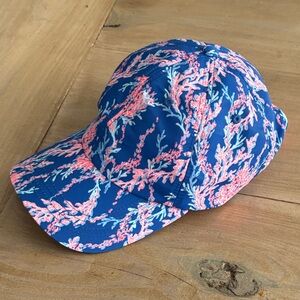 Lilly Pulitzer Floral Blue and Pink Cap